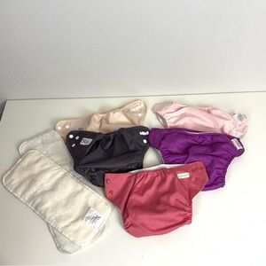 5 Reusable Cloth Adjustable Baby Diapers Nora’S Nursery, Bum Genius